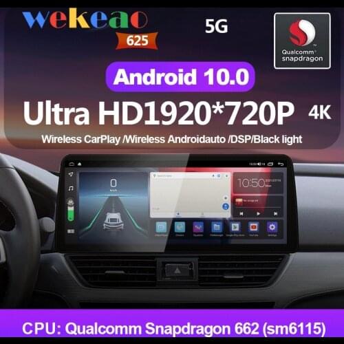 Wekeao Android 10 Car Radio For Honda ACCORD INSPIRE Multimedia System Navigation Autoradio Dvd GPS DSP Wireless Carplay 12.3"