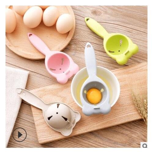Egg Yolk White Separator Cartoon Eggs Filter Kitchenware Egg Divider Hand Egg Mixer Cooking Kitchen Tools Baking Accessories