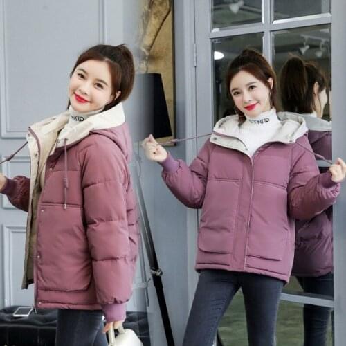 Womens Winter New Casual Korean Loose Fashion Down Jacket Womens Evening Thick Cotton Jacket Womens Wear