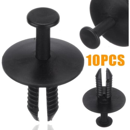 10pcs Plastic Car Bumper Rivet Clips Fit 6mm Hole Body Panel Bumper Rivet Trim Clip 51111908077/51110029491 For BMW