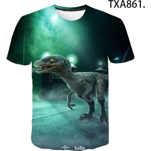 2020 Jurassic Park T Shirt Men Women Children 3D Printed T-shirt Casual Funny Tops Jurassic World Tee Boy Girl Kids Cool tshirt