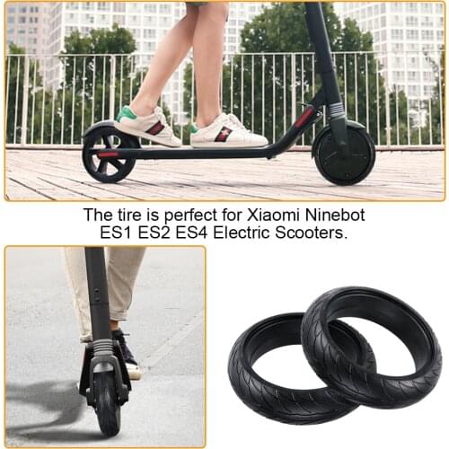 8 Inch Solid Tire for Xiaomi M365 Electric Scooter Antiskid Explosion-Proof Electric Scooter Front Rear Tire Wheel Replacement