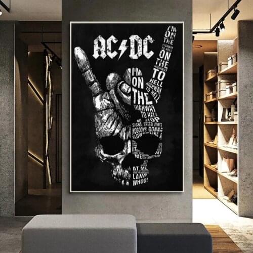 Abstract Panting Print AC DC Canvas Painting Painting Poster Modern Wall Art Picture In Livingroom or Bedroom Home Decor Cuadros