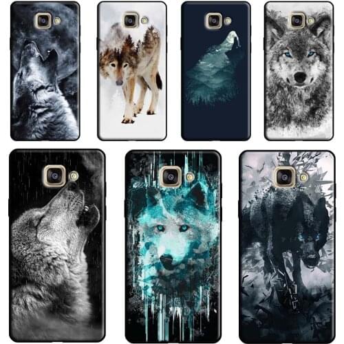 Wolf Howls Art Case For Samsung A9 A8 A6 A7 J8 2018 A3 A5 J4 J6 Plus J1 J3 J5 J7 2017 2016 Phone Cover