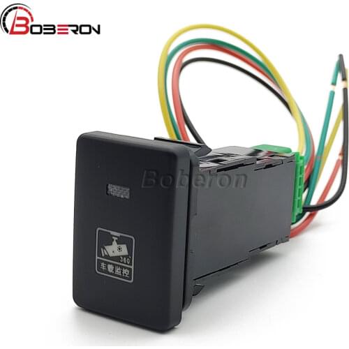 Car Camera Recorder Monitor Push Button Switch With Connection Wire Fit For Toyota PRADO 2010-2019 Car Accessories