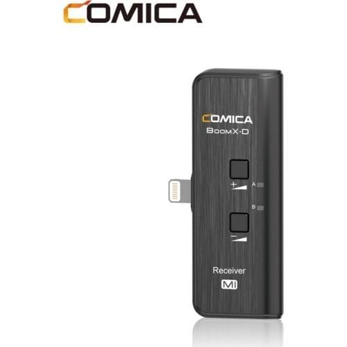 Wireless Receiver for COMICA BoomX-D MI Lavalier Microphone