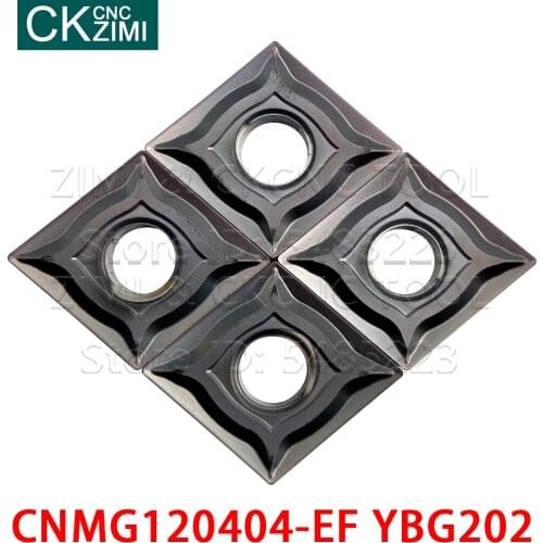 CNMG120404-EF YBG202 CNMG 120404 EF YBG202 carbide insert External Turning tool CNC cutting metal tool for Steel stainless steel