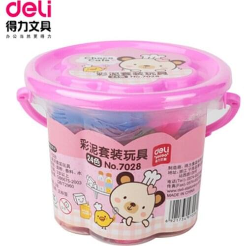 DL Right DL 7280 Art supplies King dough 24 color barrel containing die Stationery office supplies chilfrens gift wholesale