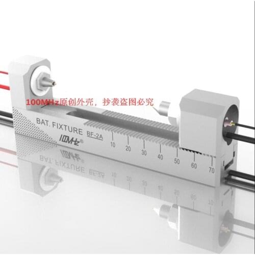 Double self-locking aluminum alloy CNC four-wire battery holder fixture BF-2A suitable for 18650 AA AAA, etc