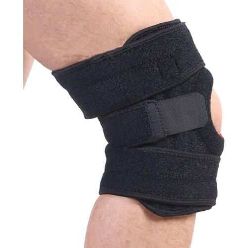 1PC Elastic Knee Support Brace Kneepad Adjustable Knee Protector for Basketball Cycling Climbing Kneepads Safety Rodillera