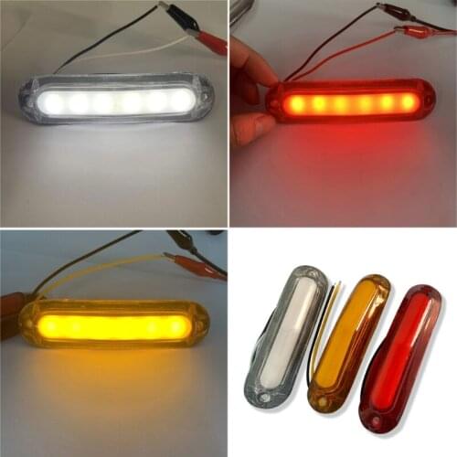2pcs 6 LED Truck Light Car Truck Trailer LED Side Marker Light Trailer Light Rear Side Lamp Indicator Lamp For Truck