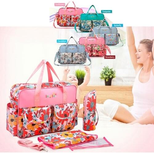 Colorful Multifunctional Diaper Bags Maternity Handbag Baby Care Stroller Bag Large Capacity Shoulder Messenger Bag Play Mats