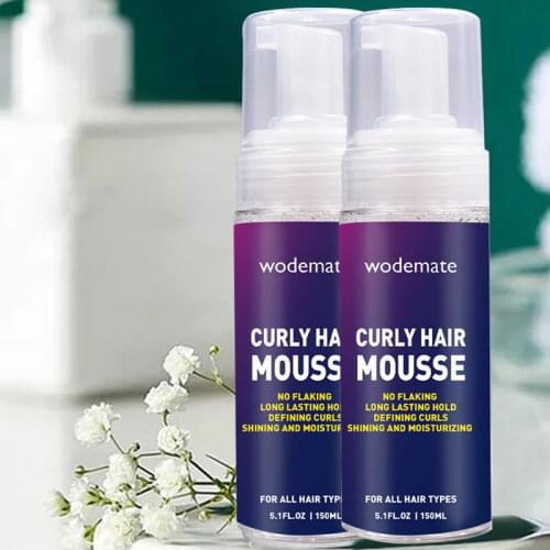 Hair Foam Mousse for styling hair Curly Hair Styling Mousse Moisturizing Tangle Hair Styling Foam Hair Relaxer Cream Oil for Wig