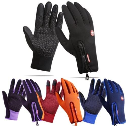 Unisex Adult Winter Warm Gloves Men Women Windproof Waterproof Cycling Gloves Anti-Slip Thermal Touch Screen Mittens S-XL