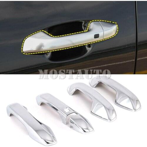 For Kia Seltos 2019-2020 ABS Chrome Exterior Side Door Handle Cover Trim 5pcs Car Accessories Interior Car Decor Car Trim