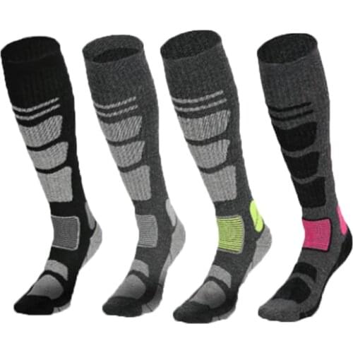Merino Wool Socks Men Women Warm Compression Long Sock For Hiking Snowboarding Climbing Sports Socks Euro Size 35-43