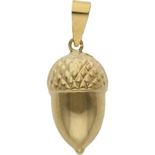 Minoplata Pendant Acorn gold 18 K L. A Jewel unisex with that make a special gift