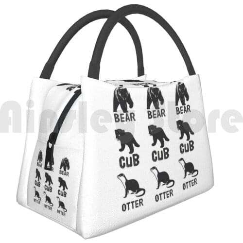 Portable Insulation Bag Multi Bear Tribes 1741 Bear Otter Cub Bears