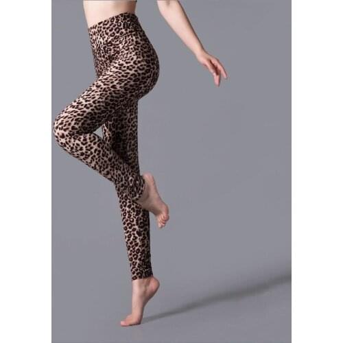 VIIANLES Fitness Leggins Women Leopard Printed High Waist Legging push up New Workout Leggins Elastic Pants