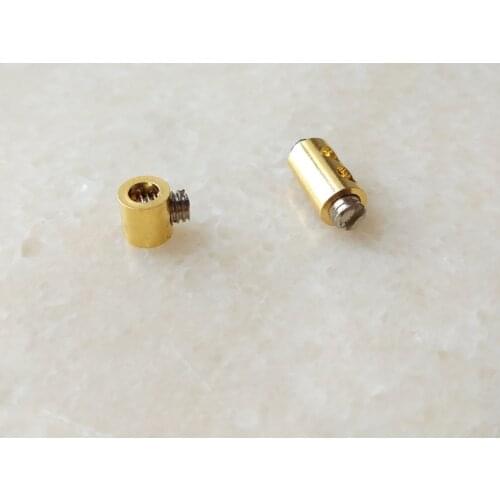 1.0-2.0m gold steel wire rope fixator+Slotted grub crew with single hole or double holes Steel Wire Rope anchors Fittings Clip