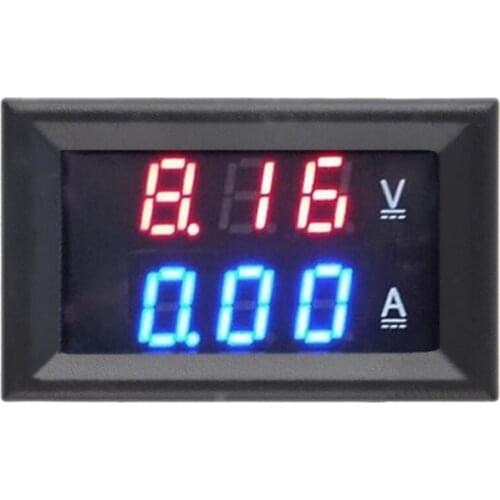 1PCS DC 0-100V 10A Voltmeter Ammeter Red+Blue /Red+Red LED Amp Dual Digital Volt Meter Gauge LED display