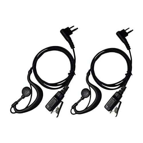 2pcs G-Shape Police Earpiece Headset Mic PTT For Motorola Radio cls1110 cls1410 cp200 gp2000 cls1450 CP040, CP140 2 Way Radio