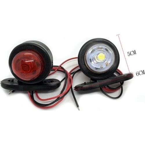 2X 12V LED Truck Side Marker Light Indicator Side Marked Lamp RV Clearance Lamp Truck Side Lights