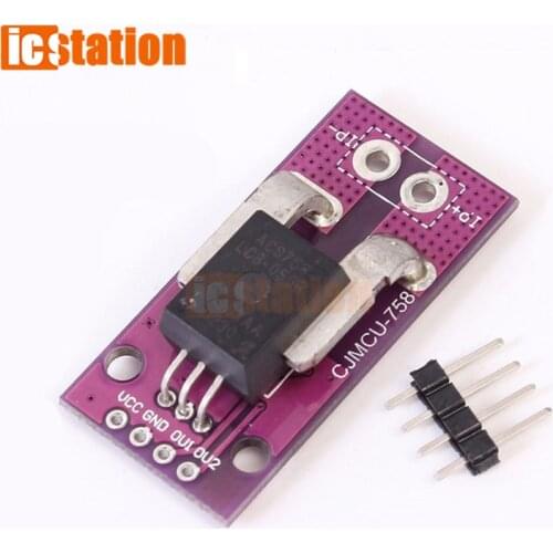 3-5.5V ACS758LCB-050B-PFF-T CJMCU-758 linear current sensor Holl current module ACS758LCB-100B-PFF-T ACS758LCB Sensor Module