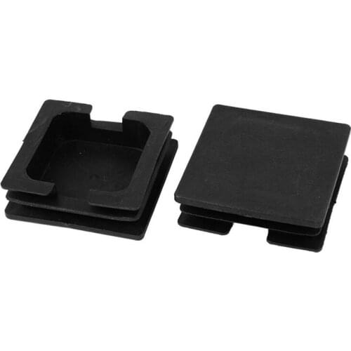 75mm x 75mm Plastic Square Caps Tube Pipe Inserts End Blanking 2 Pcs