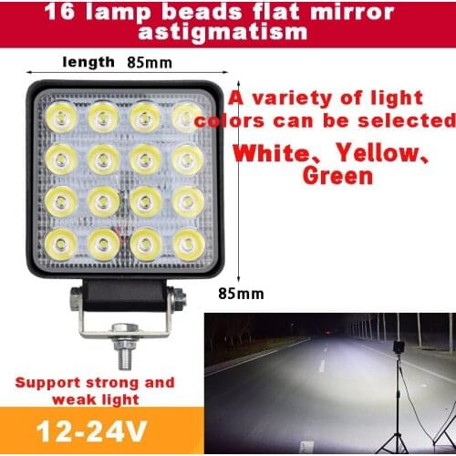 Car LED Bar Worklight 12V/24V Light Fog Lamp 48W Offroad Work Light 4x4 LED Tractor Headlight Bulbs Spotlight for Truck ATV 4 i