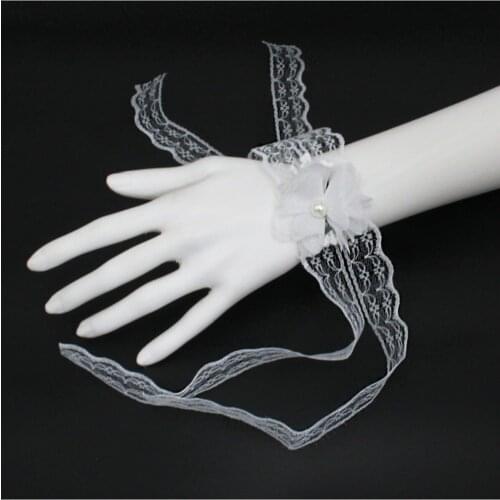 White Laser Fabric With Rose Pıtırcıklı Laced Bridesmaid Wristband henna Night Material 10 Pcs wedding bride mariage хна henna