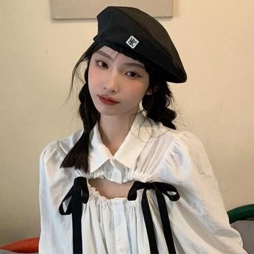 New Autumn and Winter Fashion Thin Beret Personality Punk Style Beret Women Temperament Retro Hats For Women Gorros