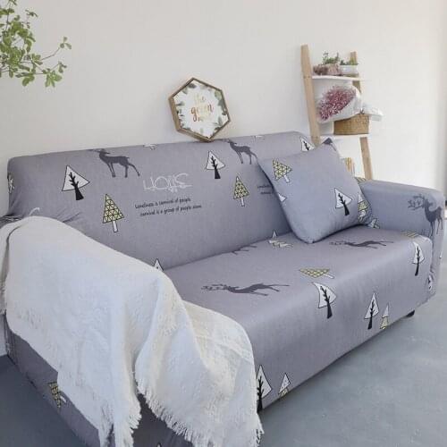 Geometric Stretch Sofa Cover Cotton Elastic Corner Sofa Towel Single Couch Cover Sofa Covers for Living Room Pets sofa