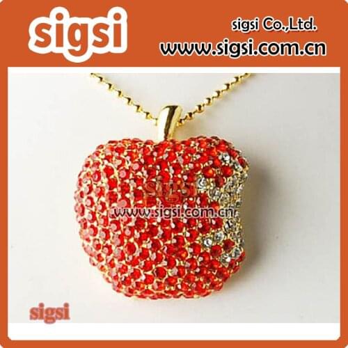 Rhinestone Crystal Fruit Shape Pendant