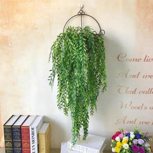 Artificial Hanging Plants Ivy Vine Fake Leaves Greeny Chain Wall Home Room Garden Wedding Garland Outside Decoration Fake Vine
