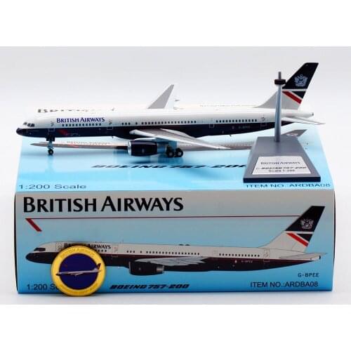1:200 Alloy Collectible Plane Gift ARD ARDBA08 British Airways Boeing B757-200 Diecast Aircraft JET Model G-BPEE With Stand
