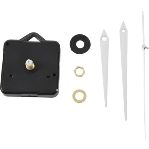 Quartz Clock Movement Mechanism DIY Repair Parts + White Hands