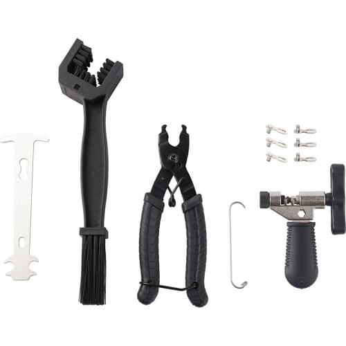 Bicycle Repair Tools Set Quick Link Pliers Bicycle Chain Splitter Cycling Clean Brush MTB Road Bike Link Remover Connector