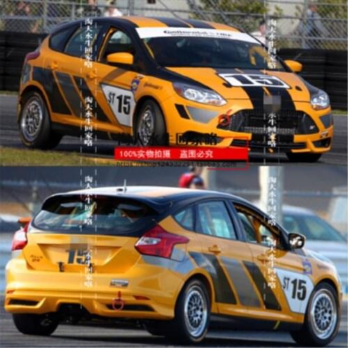 Car stickers FOR Ford Focus ST-R fashion decals body appearance custom fashion racing stickers