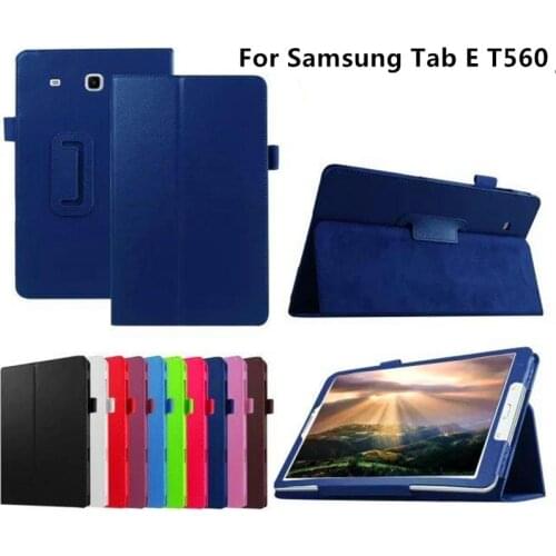2015 New Case For Samsung Galaxy Tab E 9.6 inch T561 T560 Tablet PU Leather Case Cover Protector For Samsung T560