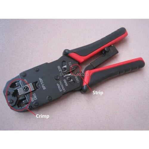 Rj45 Rj11 Rj12 Wire Lan Network Cable Crimping tool Strip Crimp Pc Network Tool 10p/8p/6p/4p