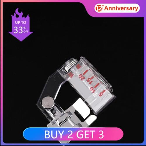 5-20mm Adjustable Bias Tape Binding Foot Snap on Presser Foot DIY Sewing Accessories for Brother SINGER Janome Sewing Machine