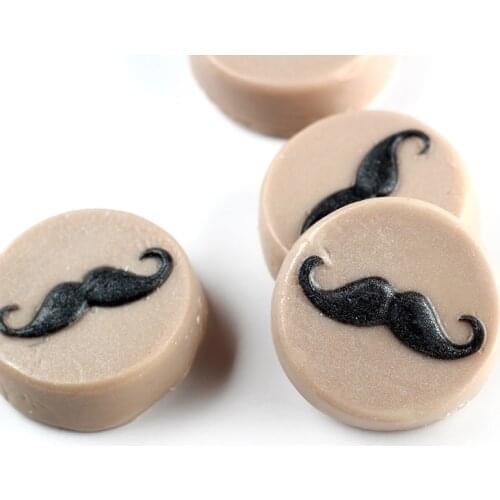 Handmade Soap Silicone Mold Round with Goatee Shape for Bath Bomb Mould