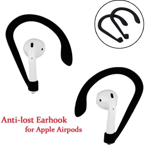 Silicone Ear Hooks for Airpods 2 1 Wireless Bluetooth Headphone Anti-lost Hanging Hook Holder Mount for Apple Airpods Accessory