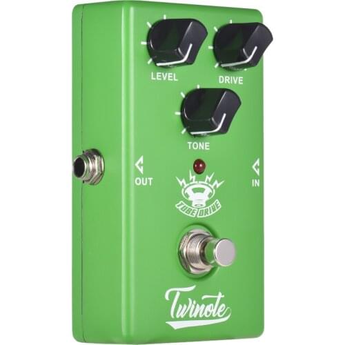 Twinote TUBE DRIVE Guitar Effect Pedal Analog Overdrive Processsor Full Metal Shell with True Bypass Guitar Parts & Accessories