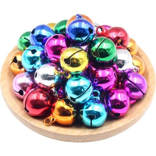 20PCS Copper Loose Beads Jingle Christmas Bells trees Decoration Pendants DIY Crafts Handmade Accessories