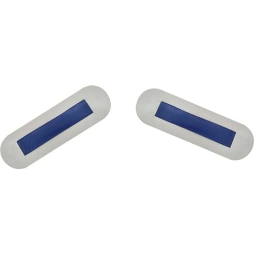 2 packs Inflatable Boat PVC Seat Strap Patches Light Grey + Blue