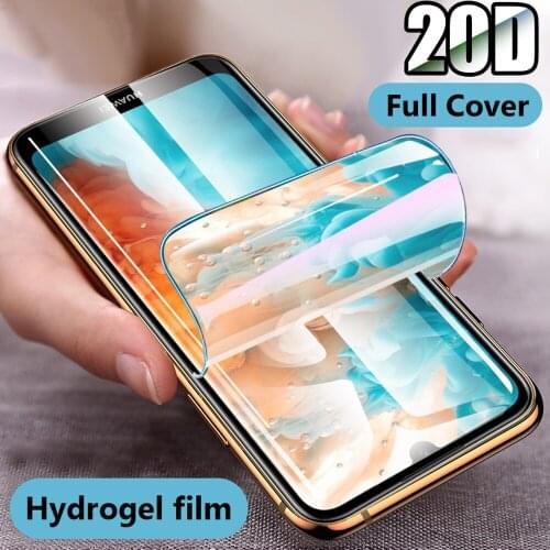 20D full cover for huawei p smart plus 2019 2018 hydrogel film p smart pro Z phone screen protector protective film Not glass
