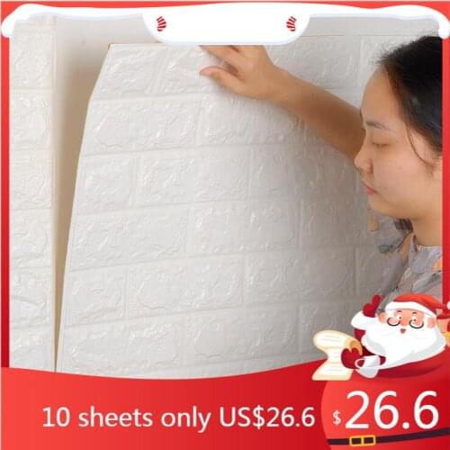 3D Wall Sticker Wallpapers Self-adhesive Wallpaper Panels Foam Wallpaper Home Decor Living Room Bedroom Decoration Kids