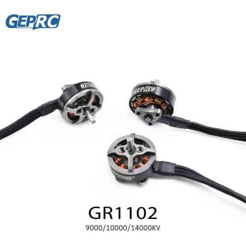 4PCS GEPRC GR1102 1102 10000KV 2S 9000KV 3S Brushless Motor 1.5mm Shaft for TinyGO CineEye Tinywhoop Toothpick FPV Racing Drones